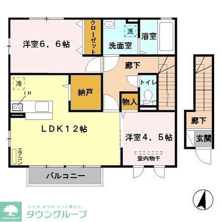 ディアコートIの物件間取画像